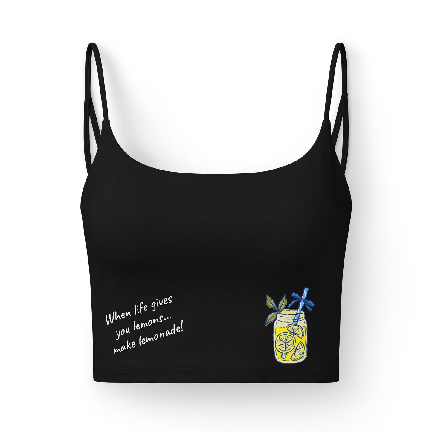 Crop Top | When Life Gives You Lemons Sports Top | Motivational Activewear