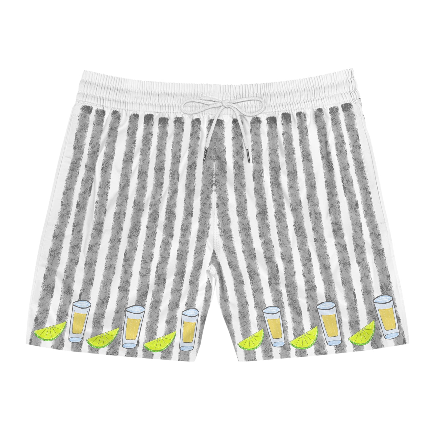 Men Swimwear | Tequila Shot Swim Shorts | Men's Striped Beach Shorts
