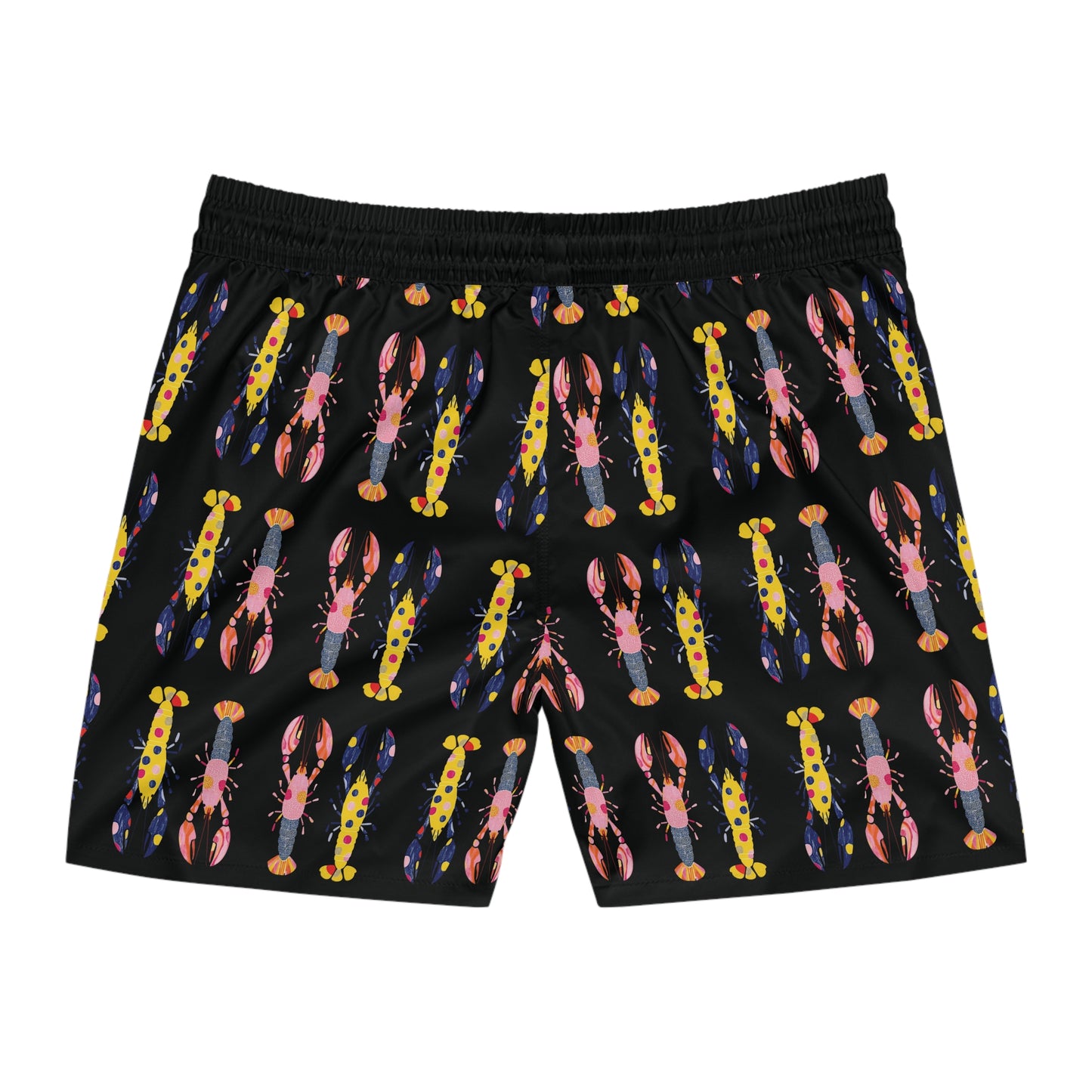 Men Swimwear | Lobster Swim Trunks | Men's Coastal Graphic Beach Shorts