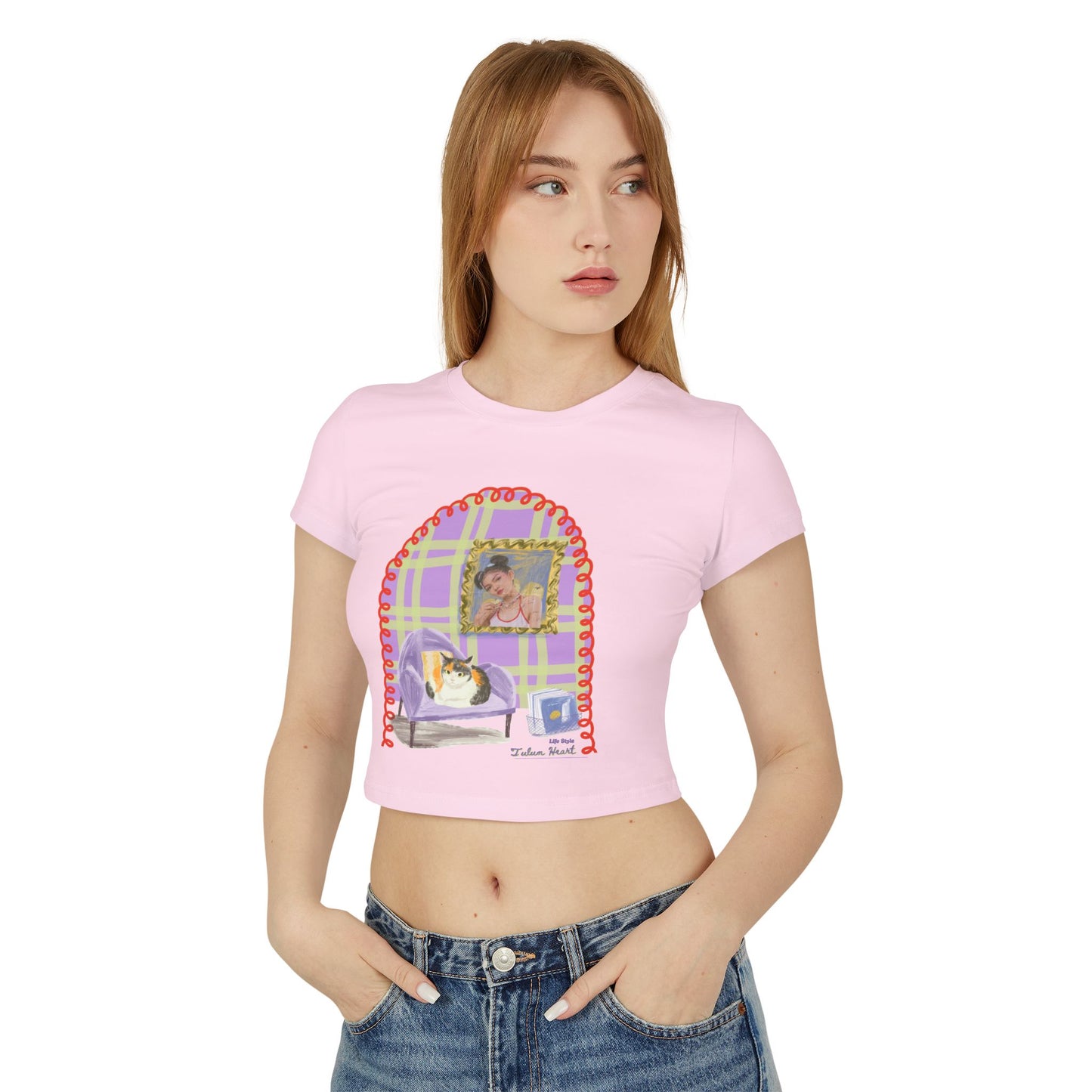 Tee | Watercolor Collage – Artistic Cat Graphic