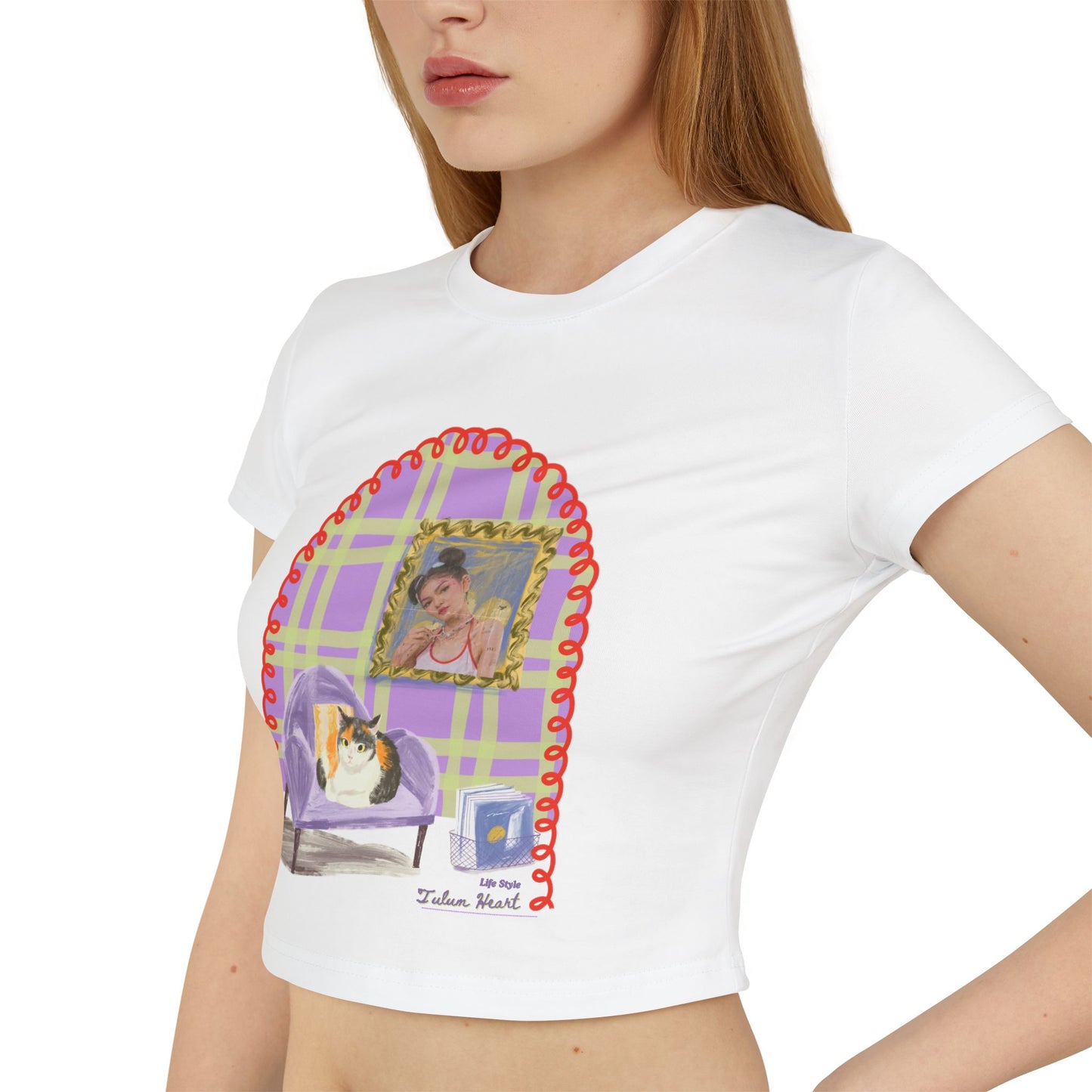 Tee | Watercolor Collage – Artistic Cat Graphic