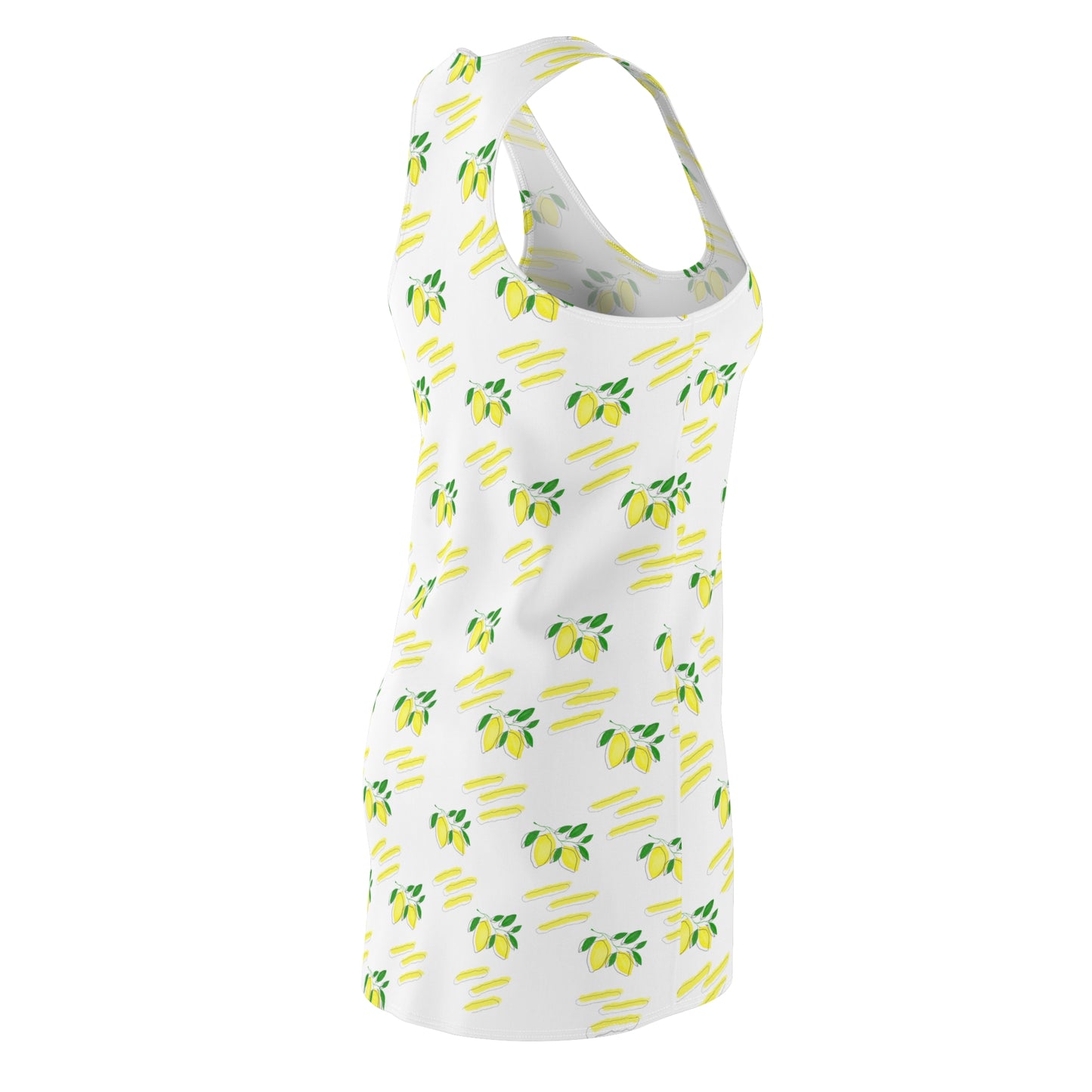 Summer Dresses | Lemon Pattern Racerback Dress | Women's Summer Graphic Dress