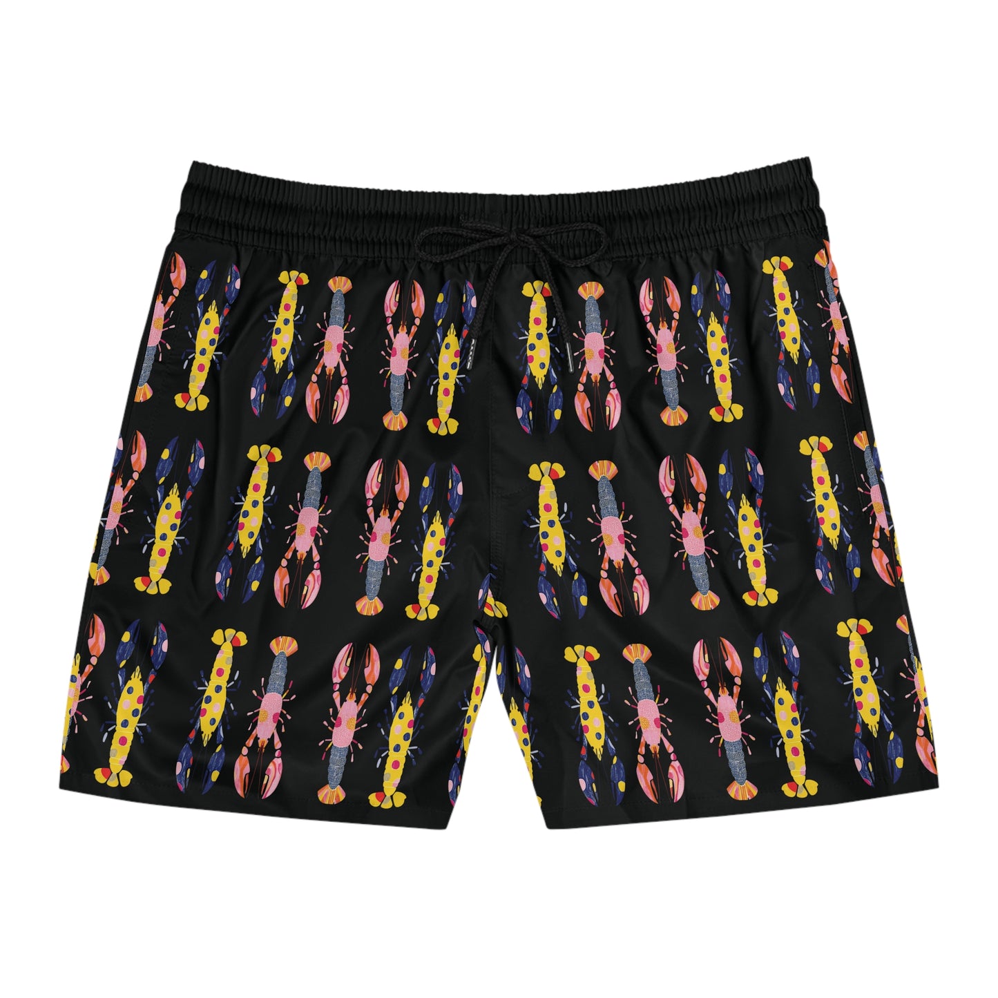 Men Swimwear | Lobster Swim Trunks | Men's Coastal Graphic Beach Shorts