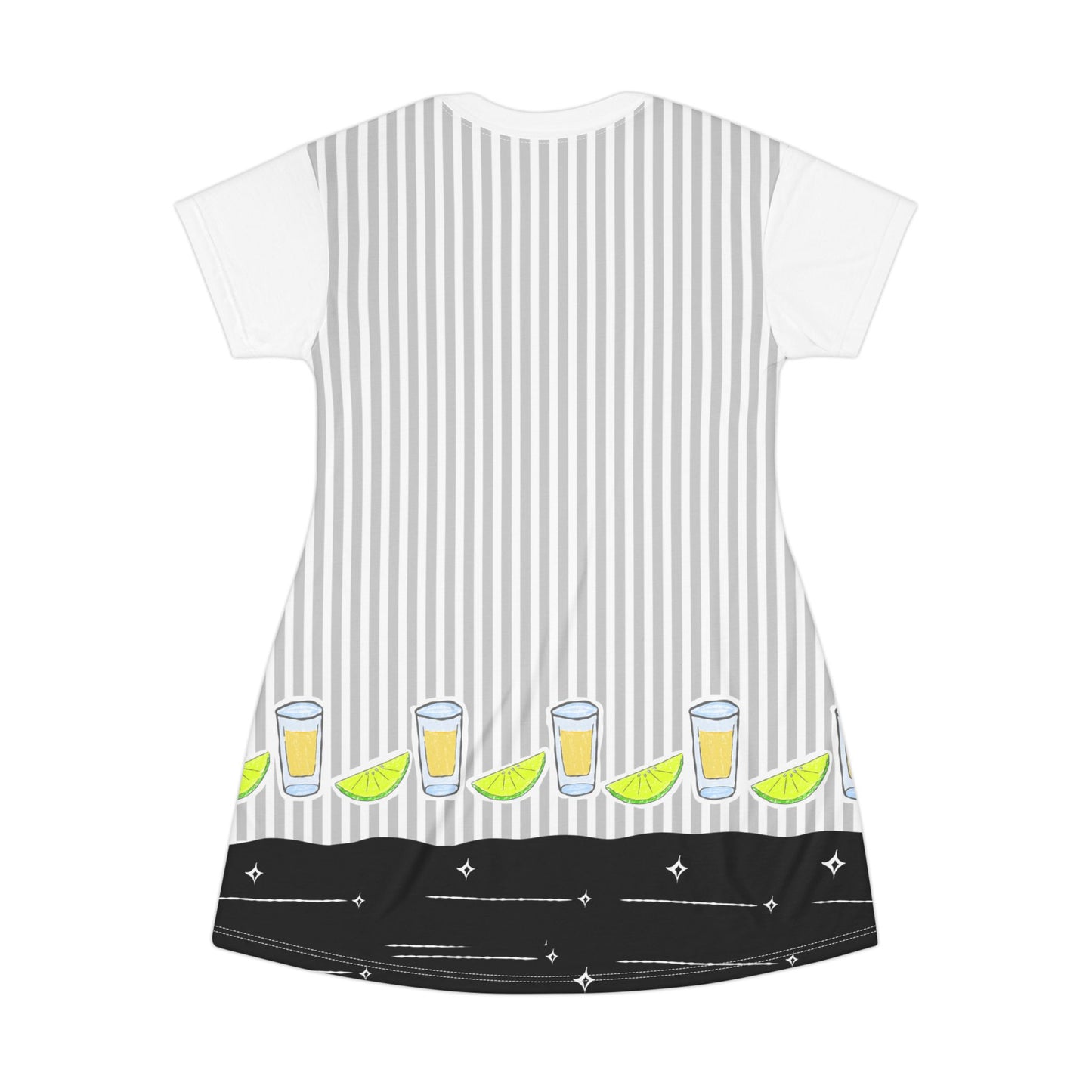 Summer Dresses | Lemon Shot Stripe T-Shirt Dress | Beach Vacation Outfit