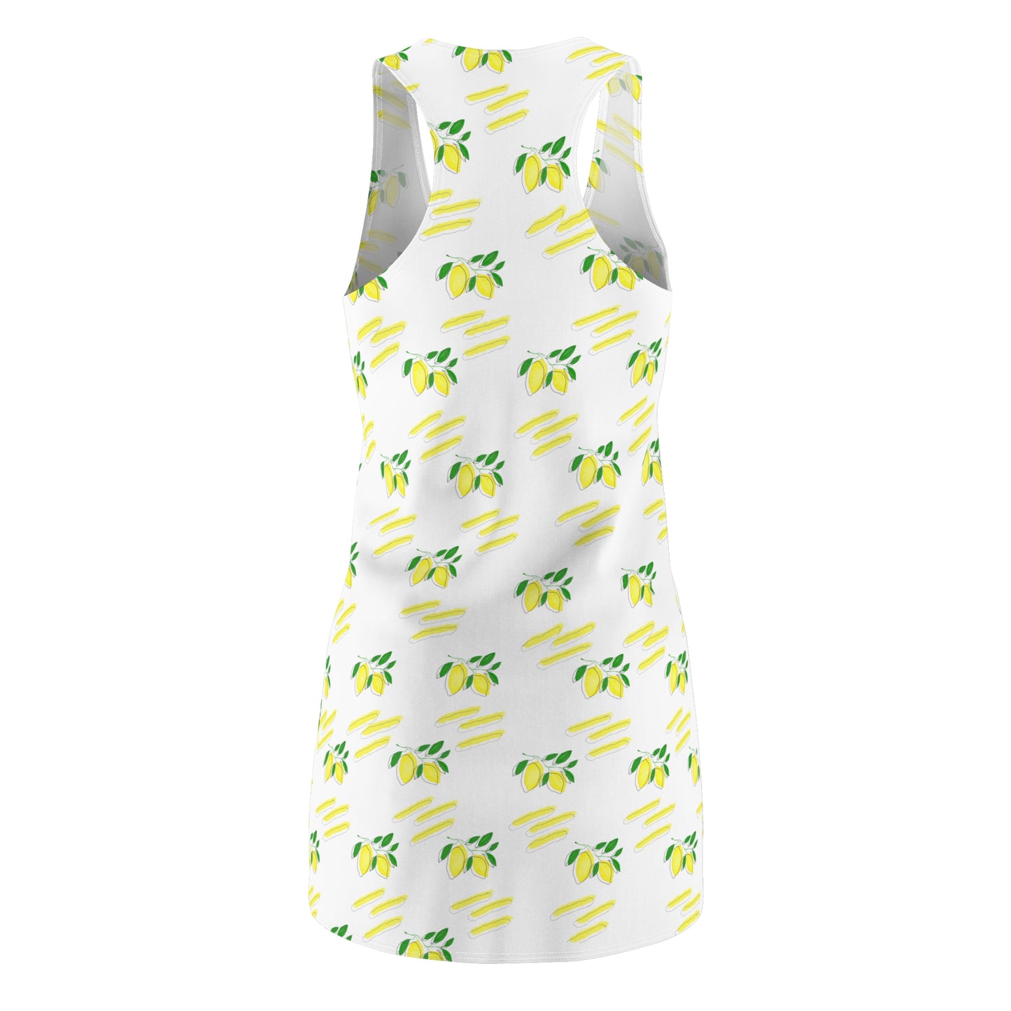 Summer Dresses | Lemon Pattern Racerback Dress | Women's Summer Graphic Dress