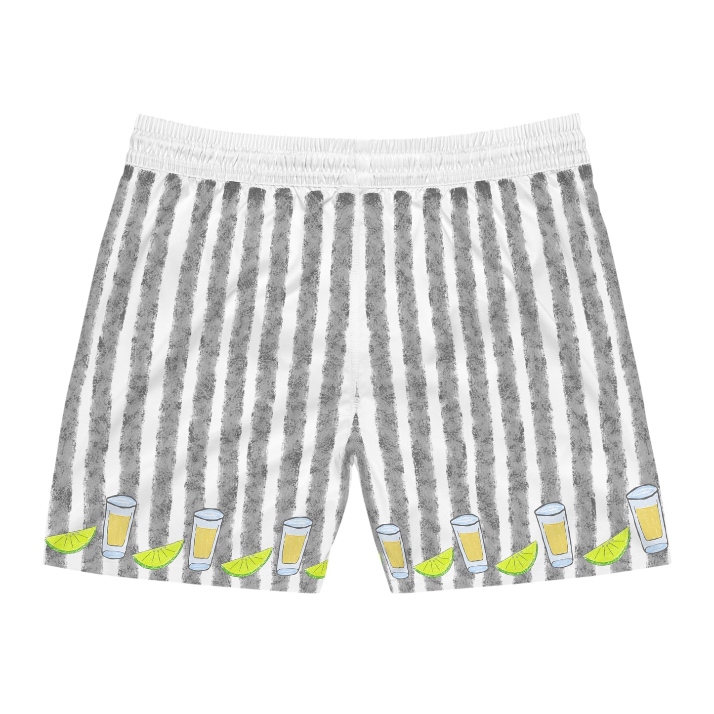 Men Swimwear | Tequila Shot Swim Shorts | Men's Striped Beach Shorts