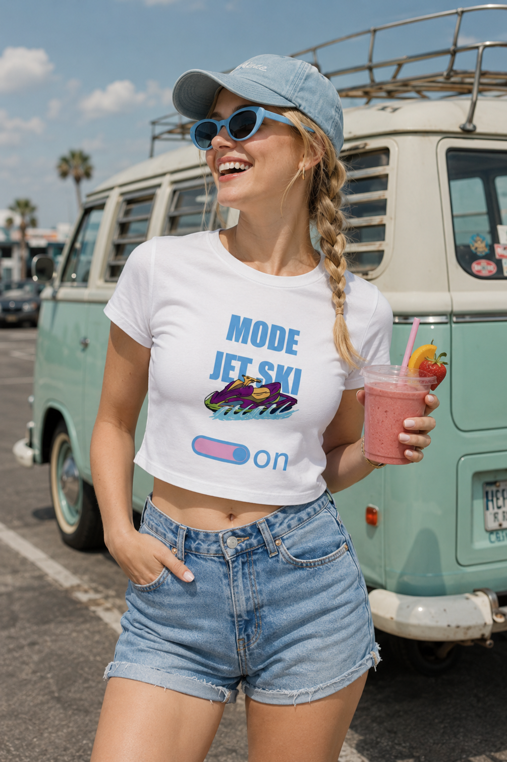 Graphic Tee | Jet Ski Mode ON Baby Tee | Organic Cotton Summer Shirt