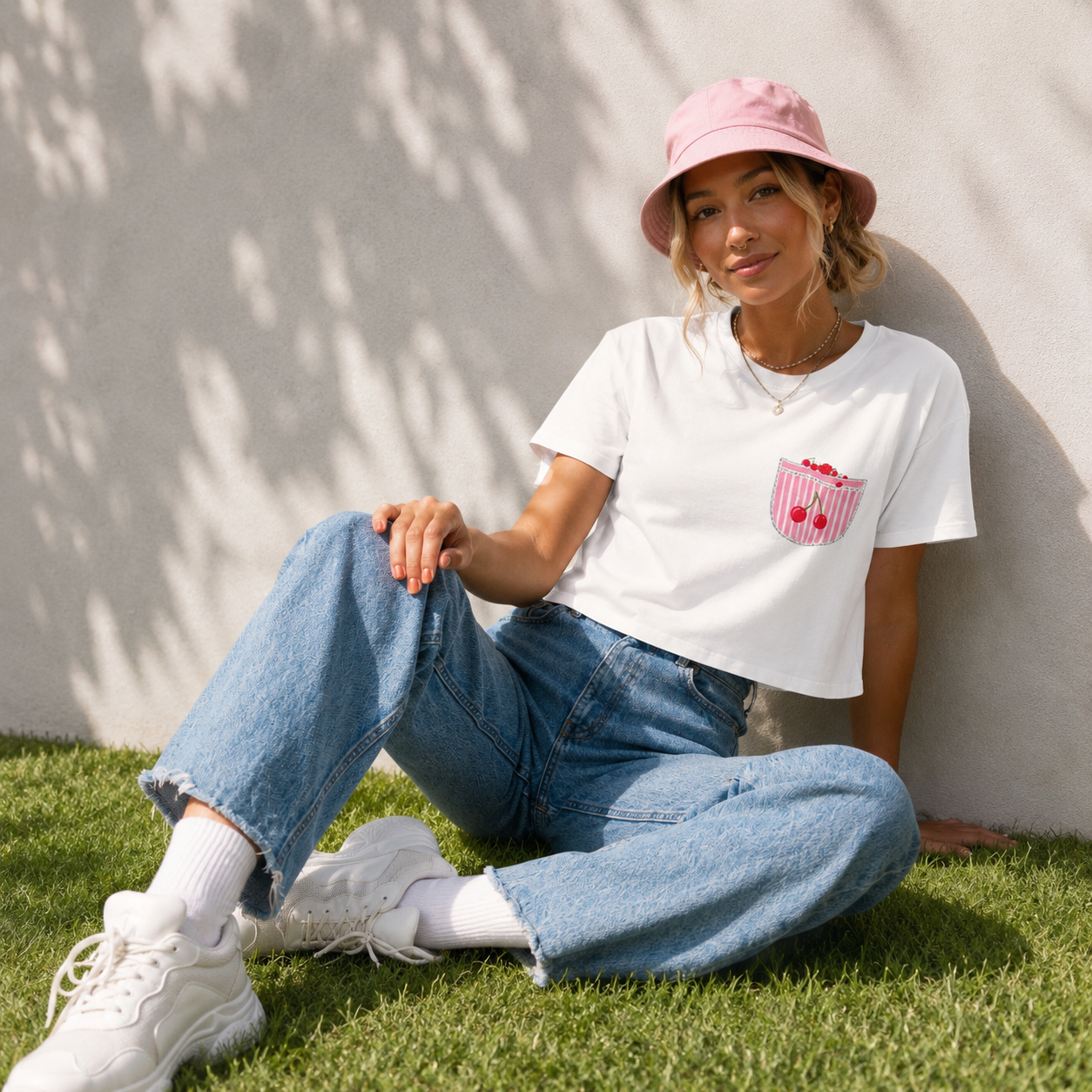 Tee | Cherry Pocket – Dopamine Art Cherry Tee